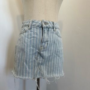 Pacsun mini skirt with white stripes